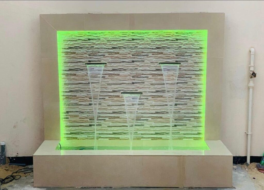 شلالات ونوافير لحديقة صغيرة في الخبر