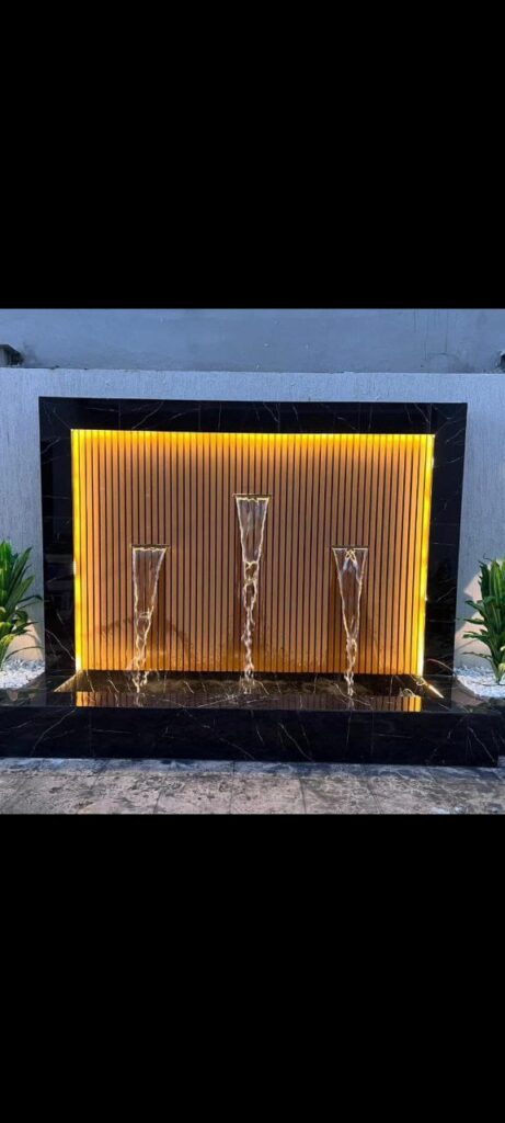 شلالات ونوافير لحديقة صغيرة في الخبر