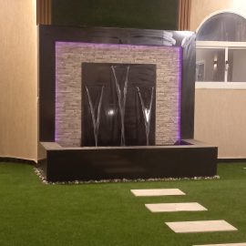 شلالات ونوافير لحديقة صغيرة في الخبر